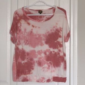 Never worn Lee M short sleeved pink top